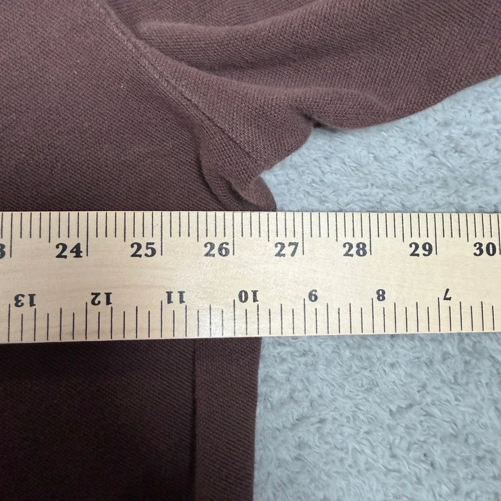 Vintage Polo Ralph Lauren Mens XXL Brown Long Sleeve Pique Polo Shirt Cotton Y2K
